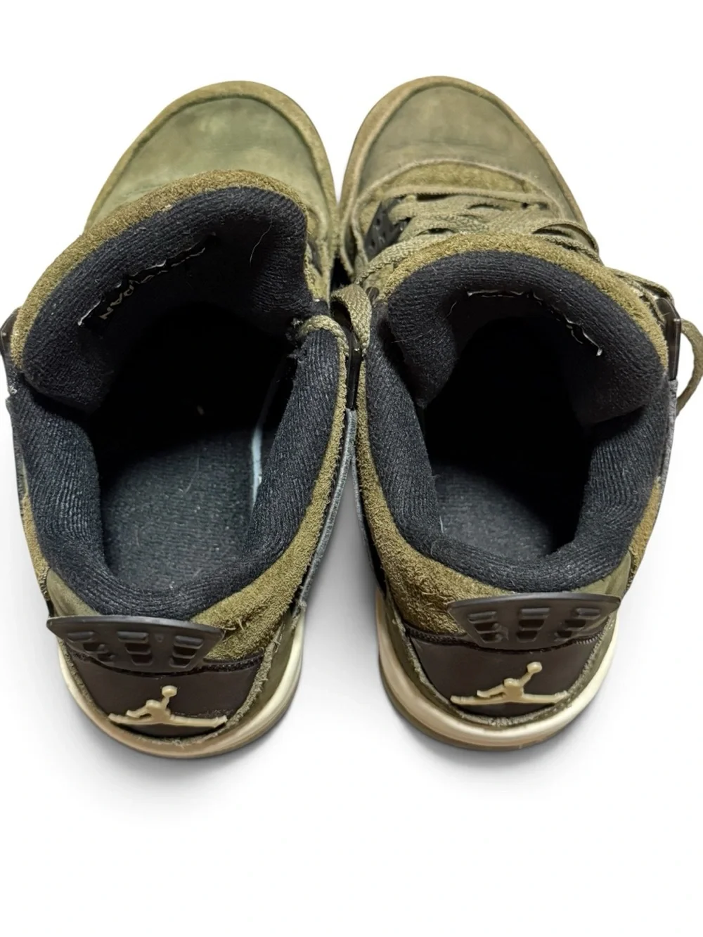Kid’s Nike 4Y Air Jordan 4s Retro SE Craft Olive Shoes